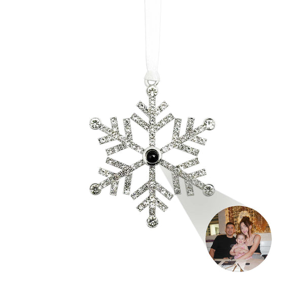 Personalized Snowflake Photo Ornament